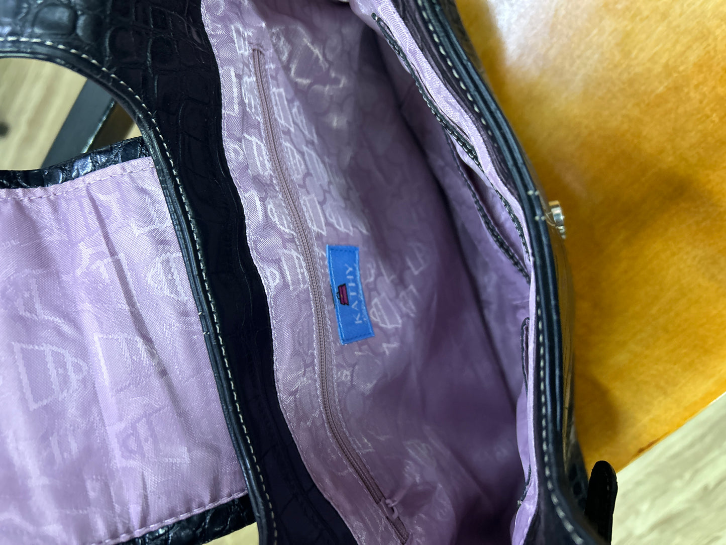 Kathy Snake Black Bag