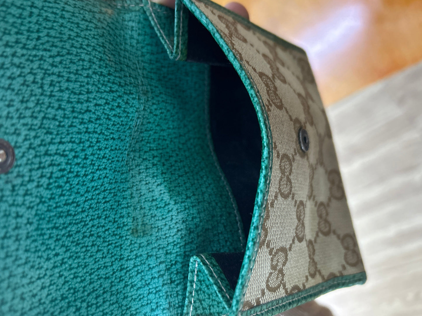 Gucci GG Canvas Emerald Preowned