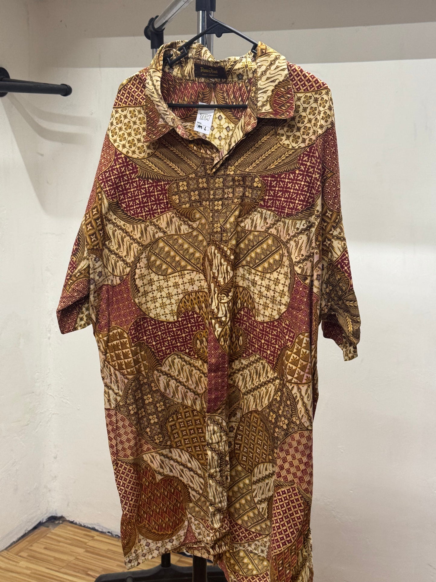 Danar Hadi Yellow Pattern Shirt