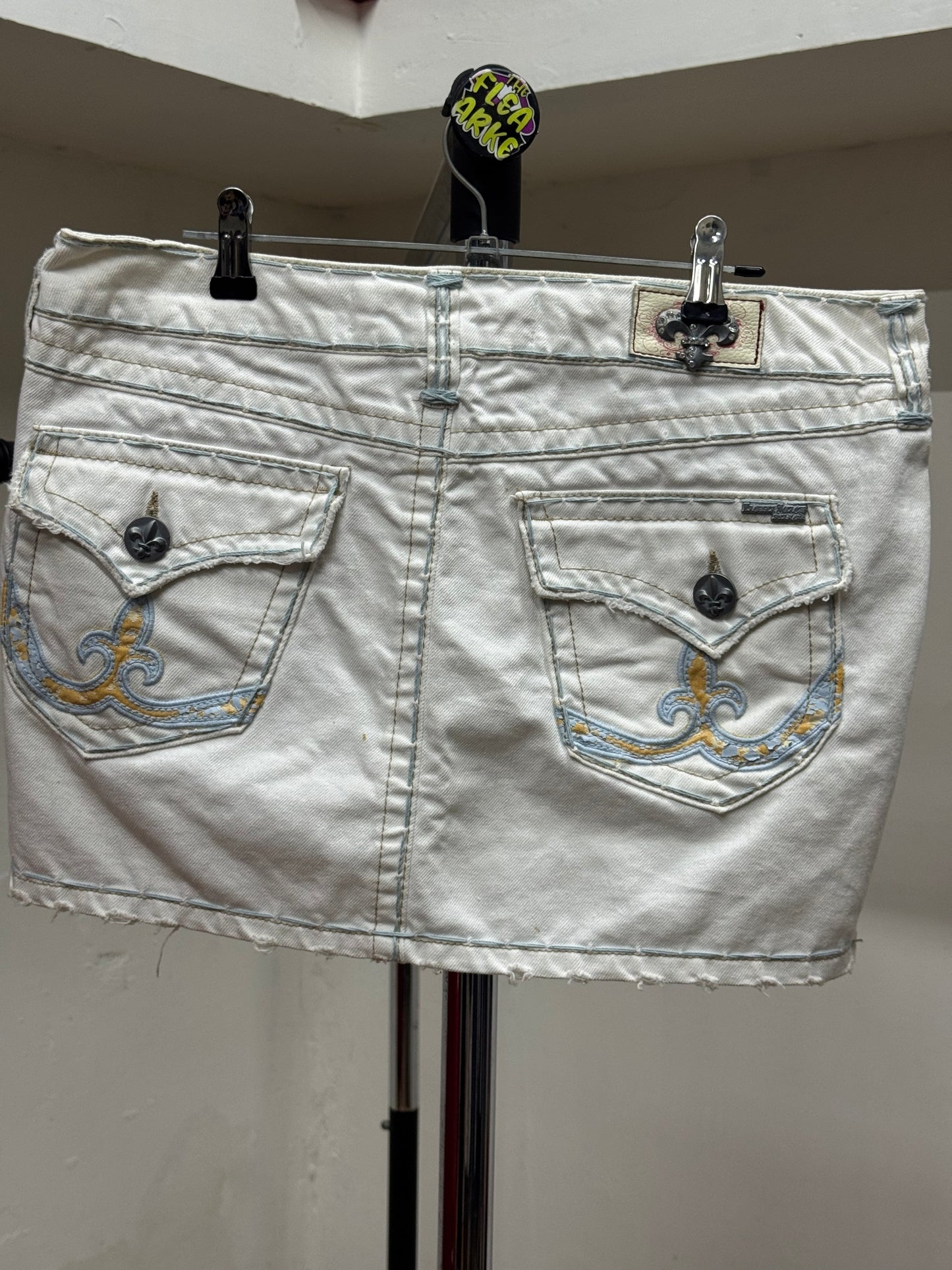 Laguna Beach White Denim Skirt