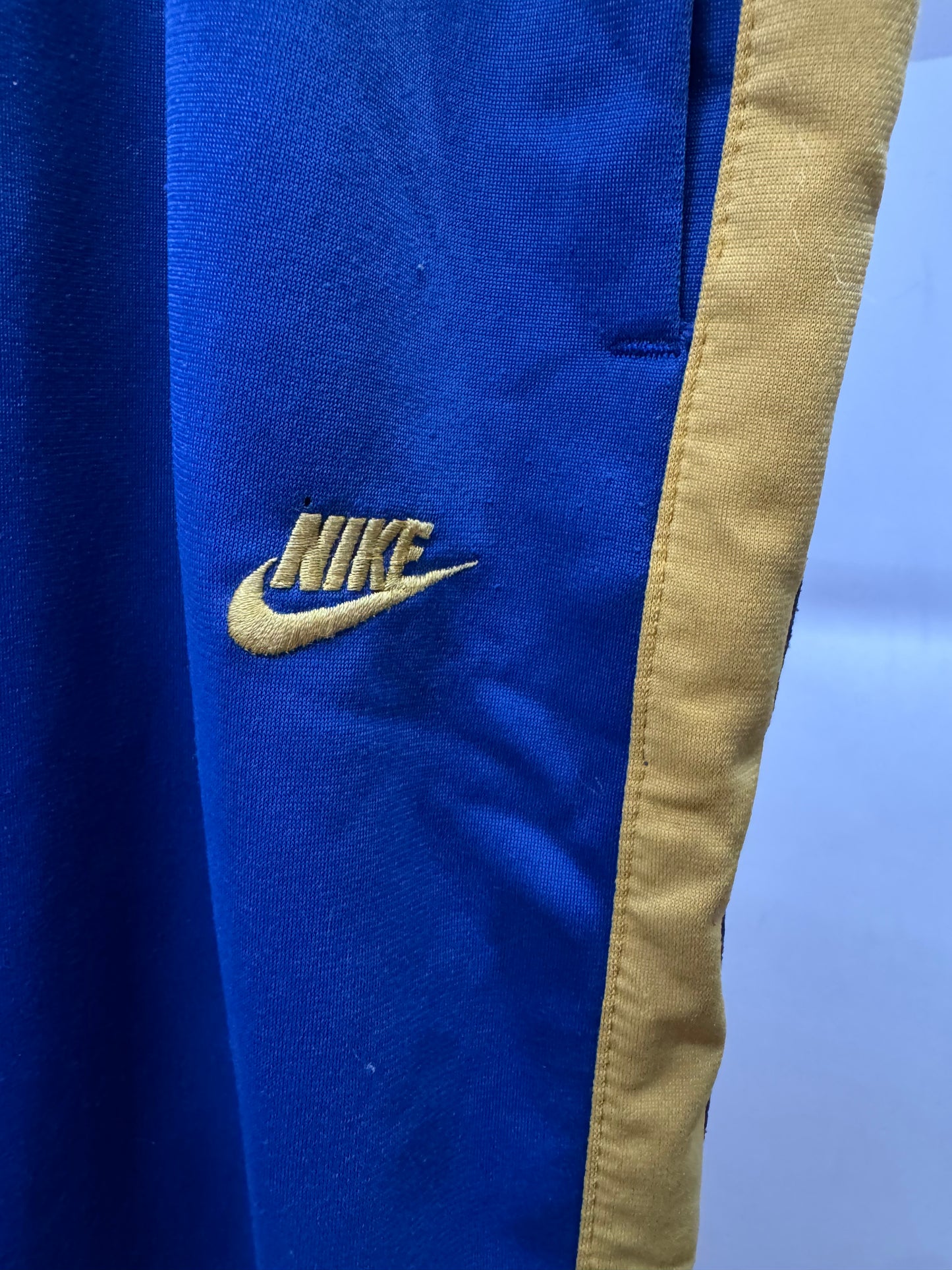 Nike Light Yellow Stripes Blue Sweatpants