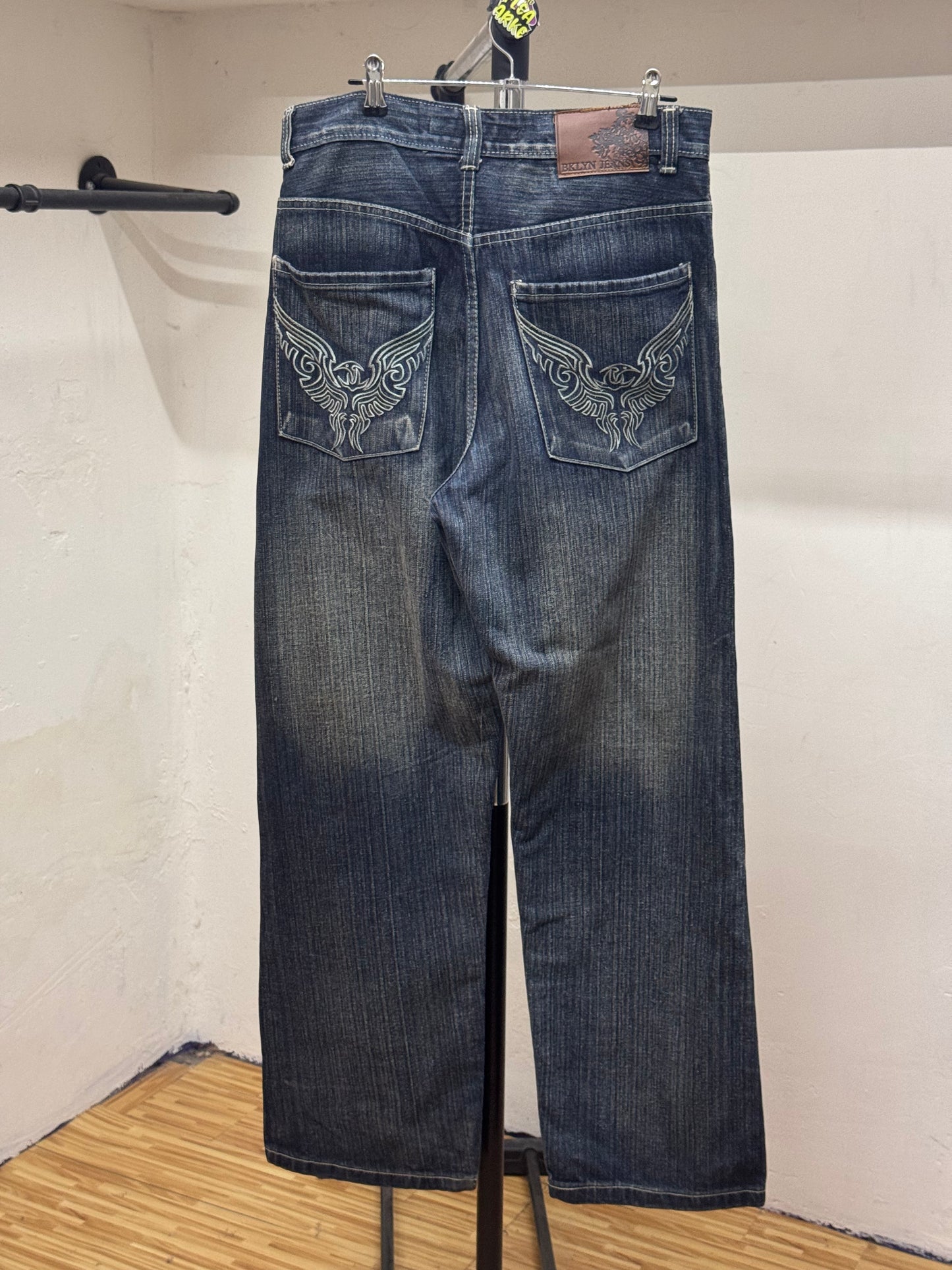 Bklyn Jeans Wide Leg Dark Blue Jeans