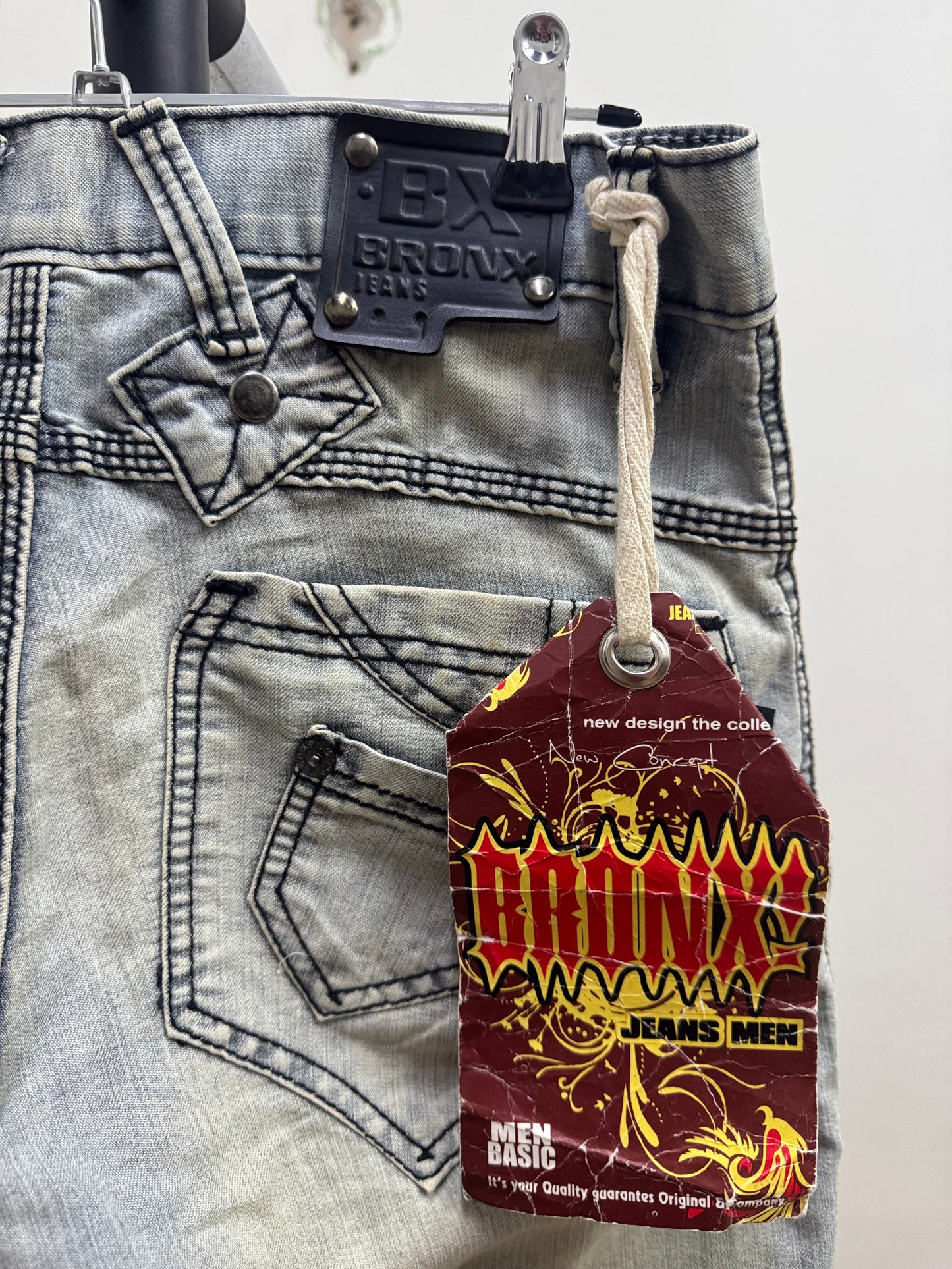 Bronx! Washed Light Blue Denim 3/4 Jeans