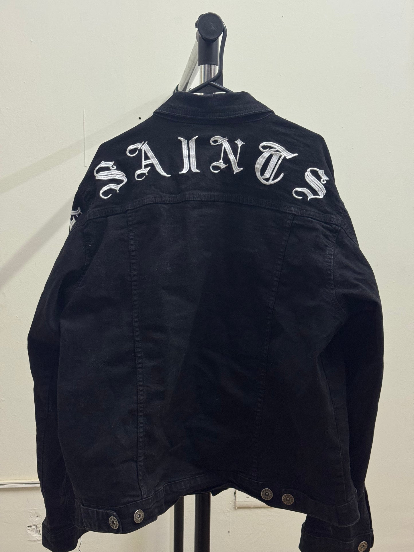 AHP Button Down Black Denim Jacket