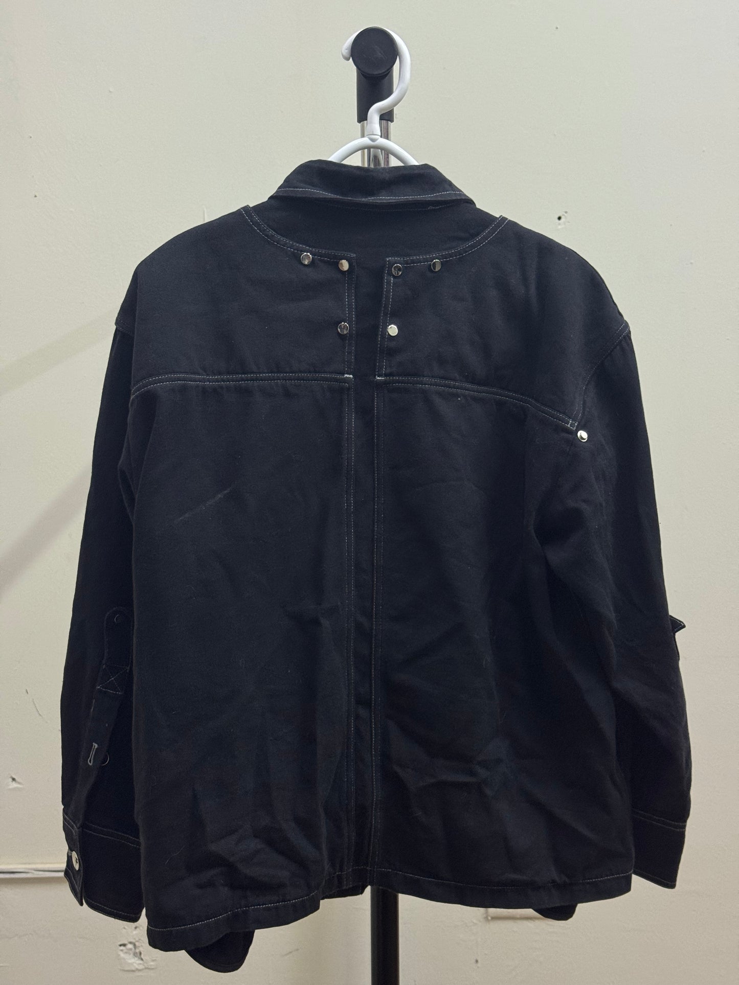 Black Silver Buttons Jacket