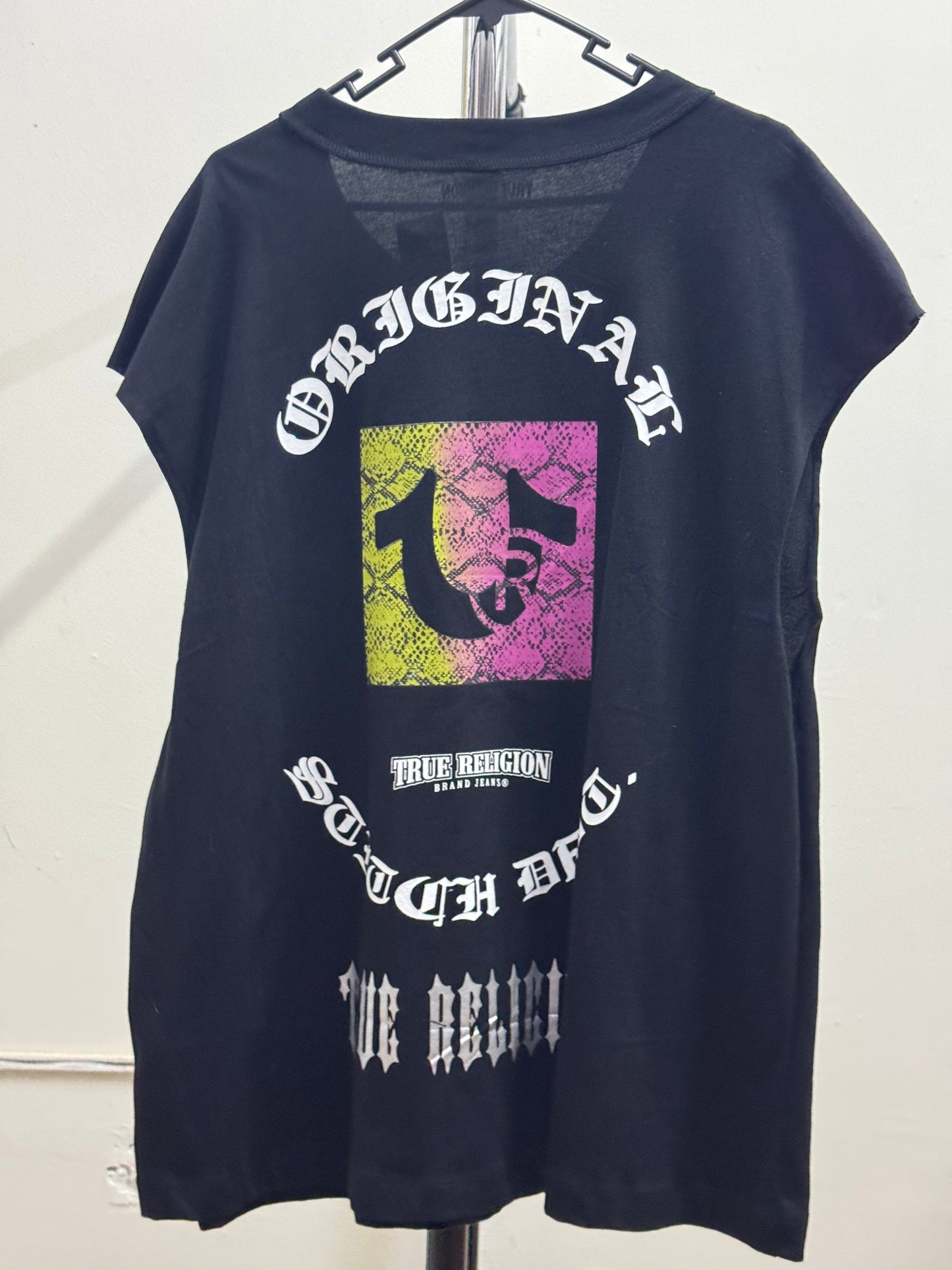 True Religion Sleeveless Black Shirt