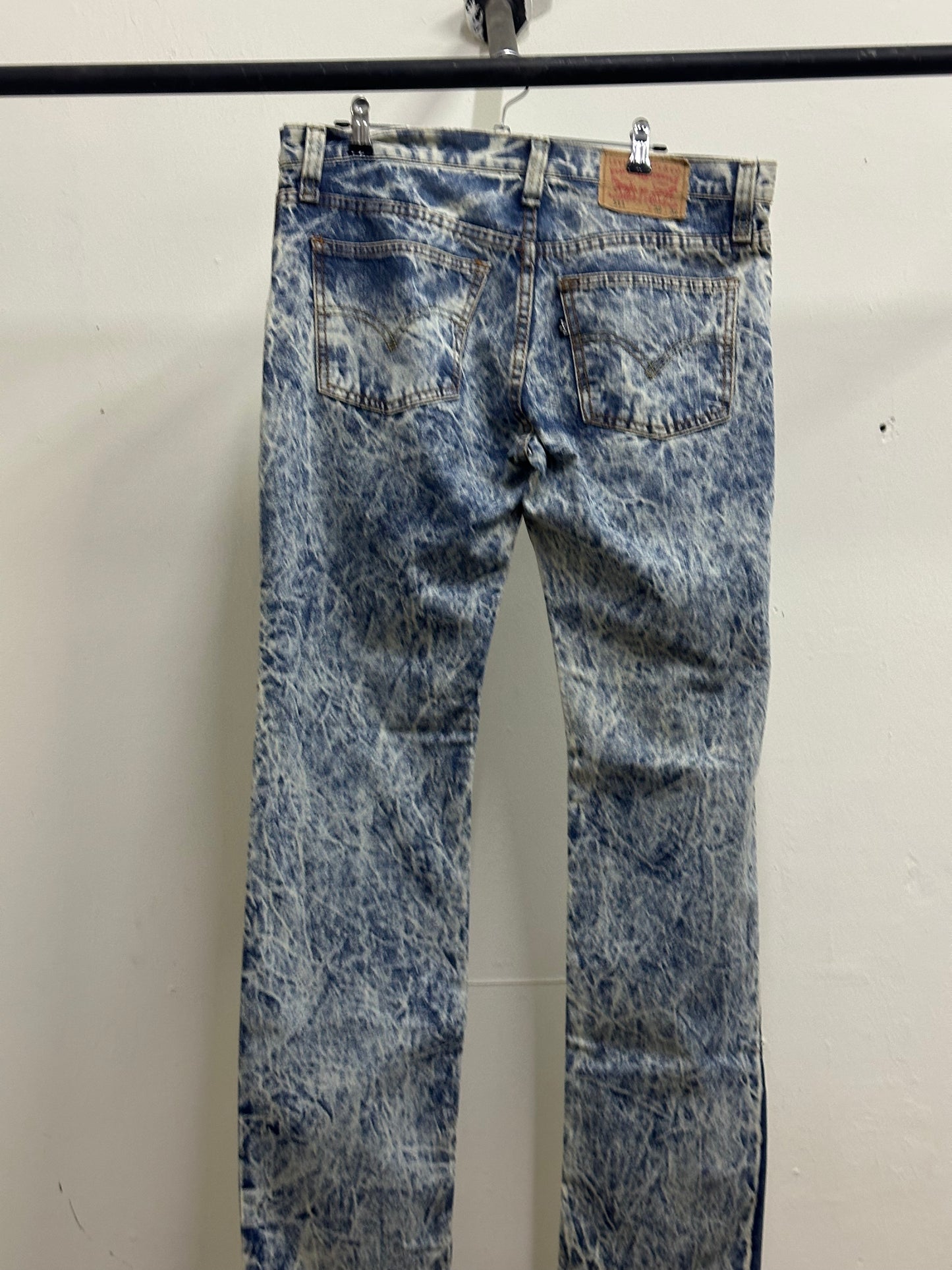 LEVIS DENIM JEANS WHITE & BLUE