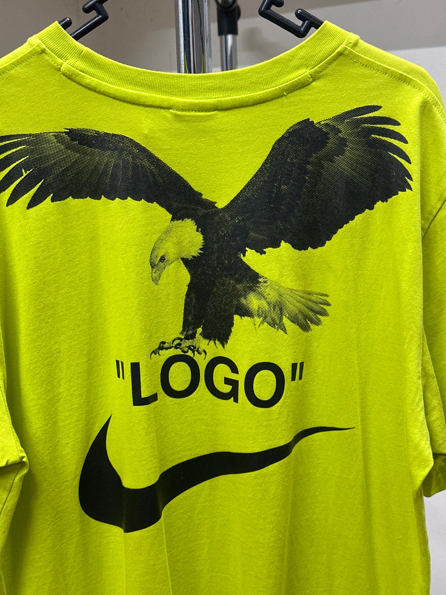 NIKE X OFF - WHITE NEON DOVE "LOGO" TEE