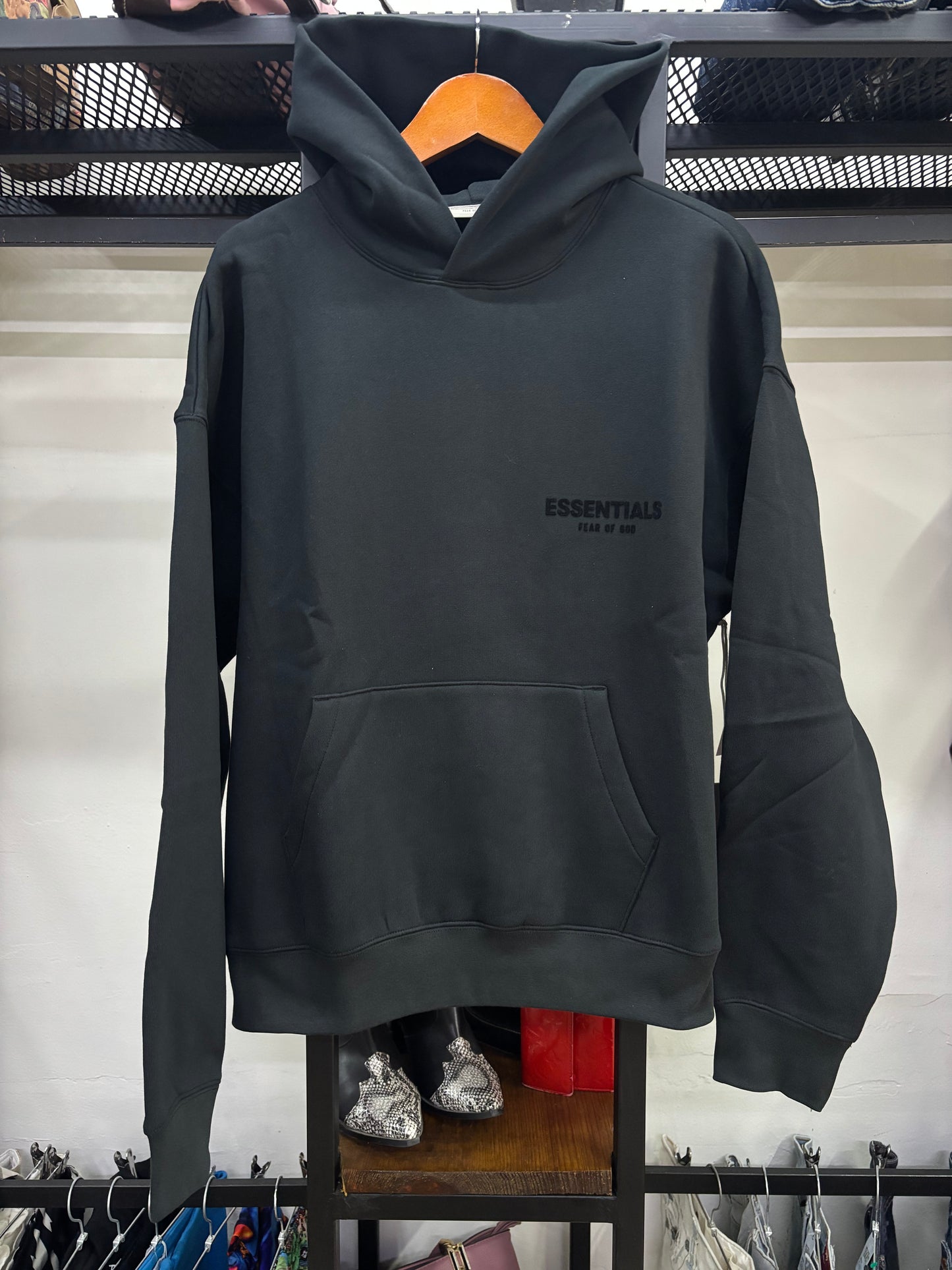 ESSENTIALS FEAR OF GOD STRECH LIMO HOODIE