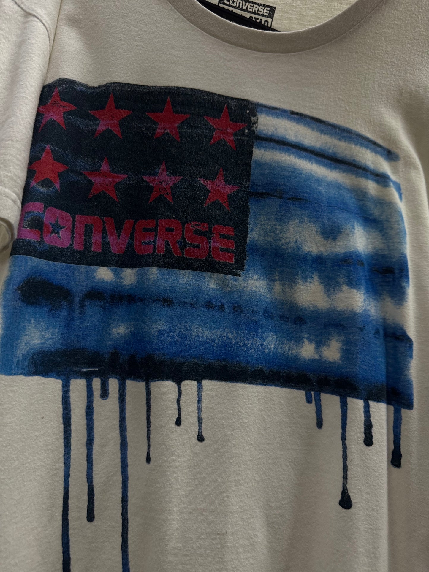 Converse All Star USA Flag White Tee