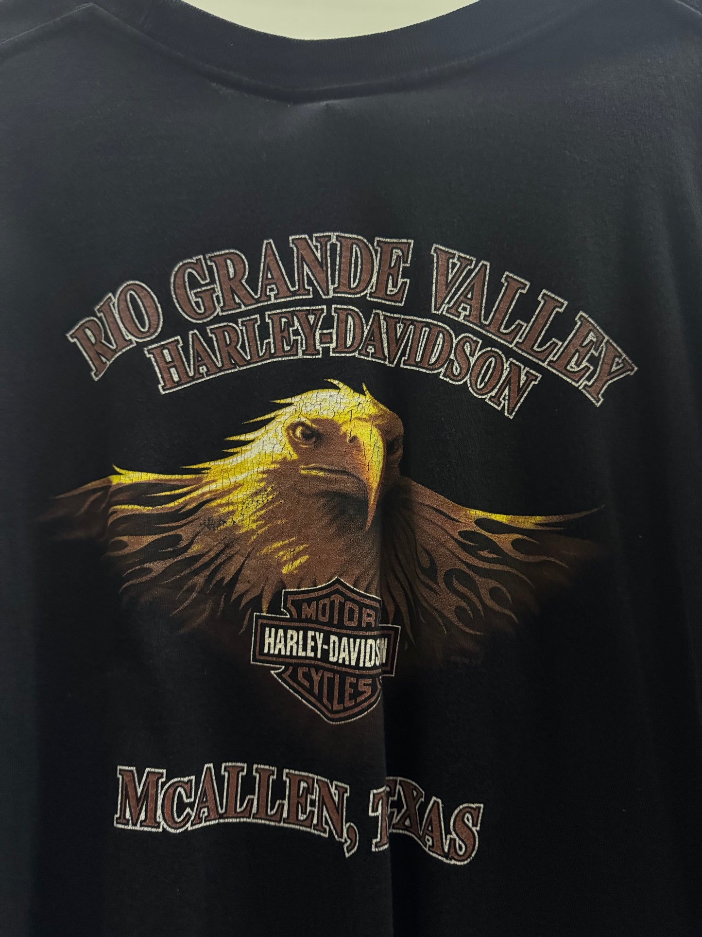 Harley Davidson McAllen Texas Long Sleeve Black Shirt