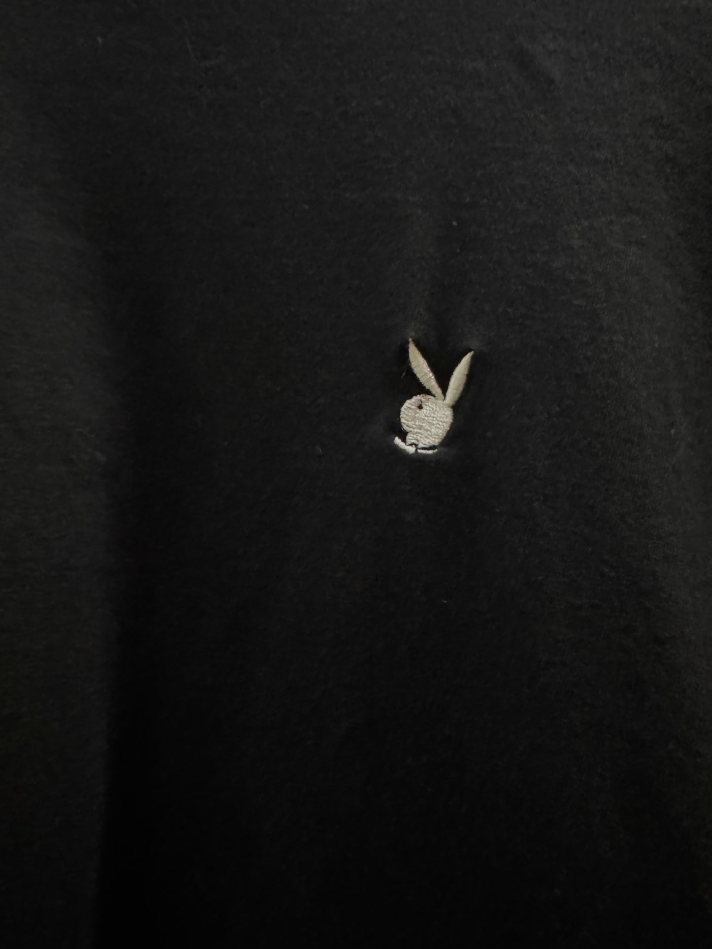 Playboy Round Neck Black Tee
