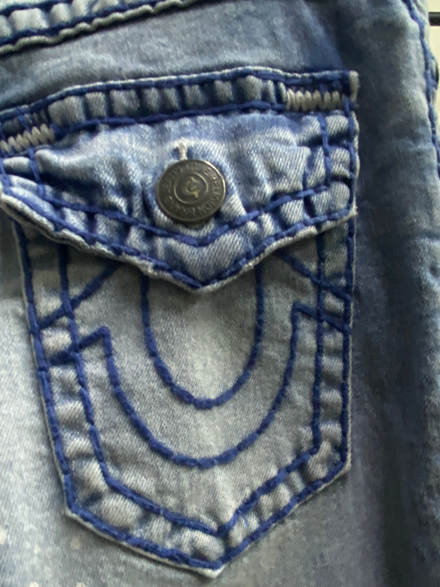 True Religion Ultra Skinny Light Blue Denim Jeans