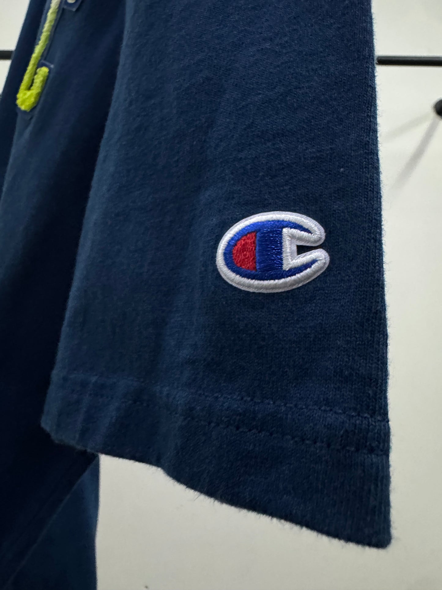 Champion Small Logo Dark Blue Tee