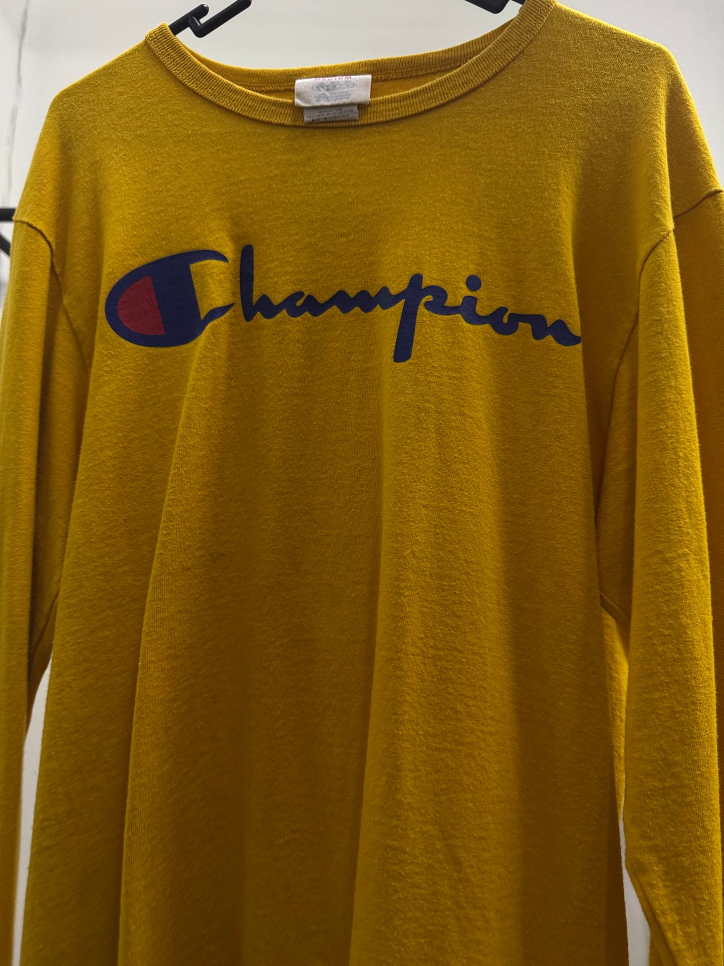 Champion Long Sleeve Yellow Shirt