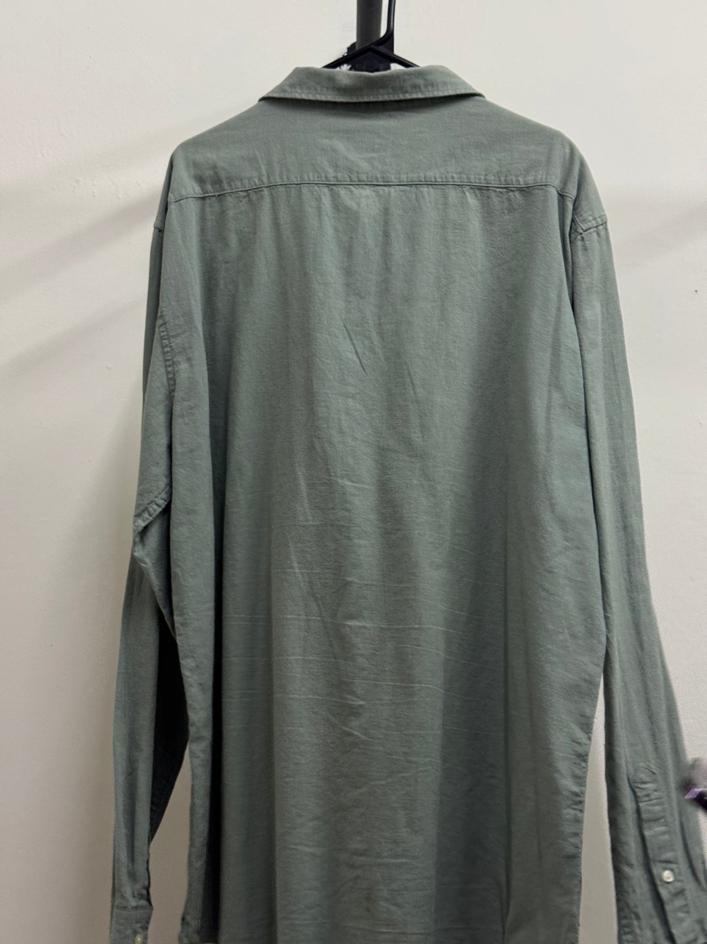 Sfera Men Button Up Long Sleeve Light Blue Shirt