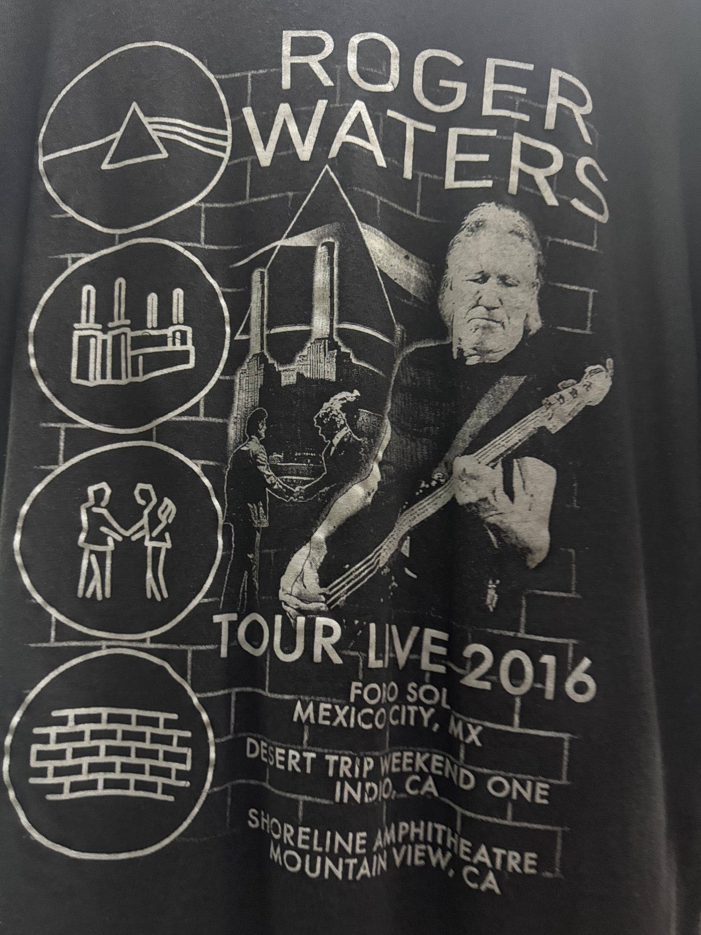 Roger Waters Black Graphic Tee