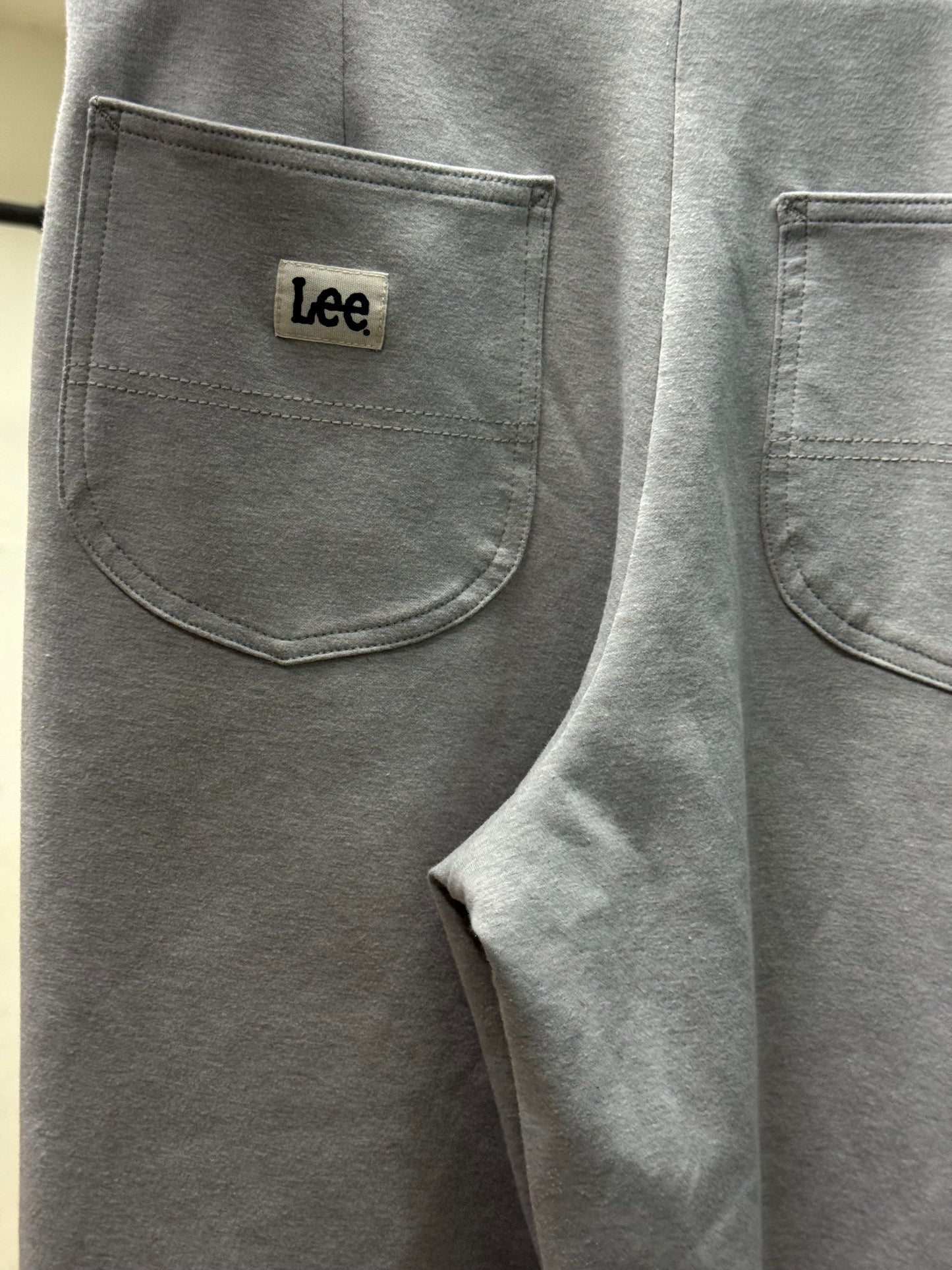 Lee Wide Leg Light Gray Sweatpants