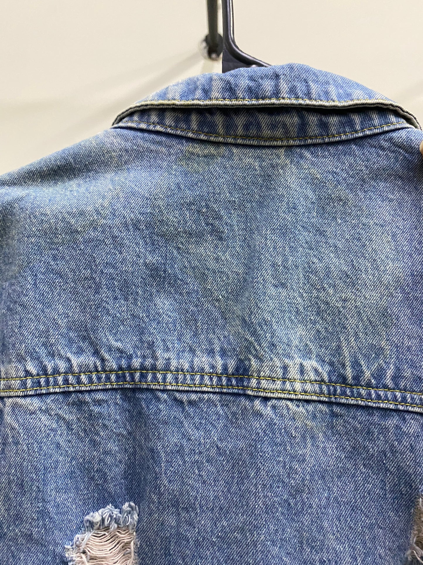 Denim Crop Vest