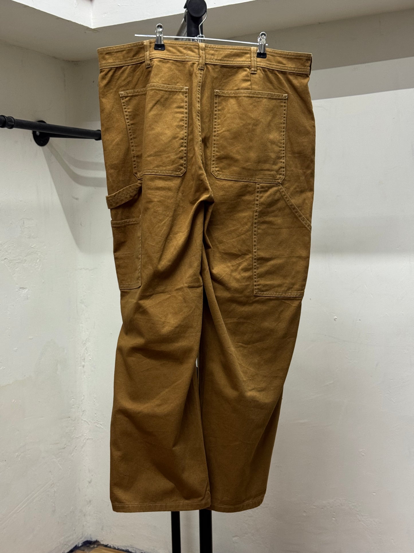 Everlane Bright Brown Cargo Jeans
