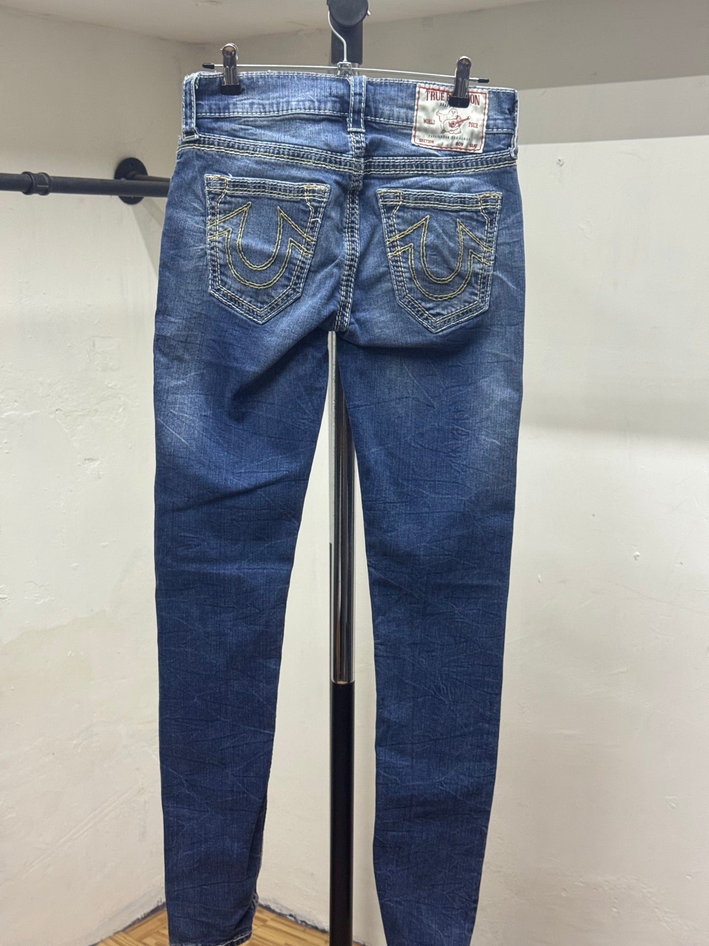 True Religion Blue Denim Skinny Jeans