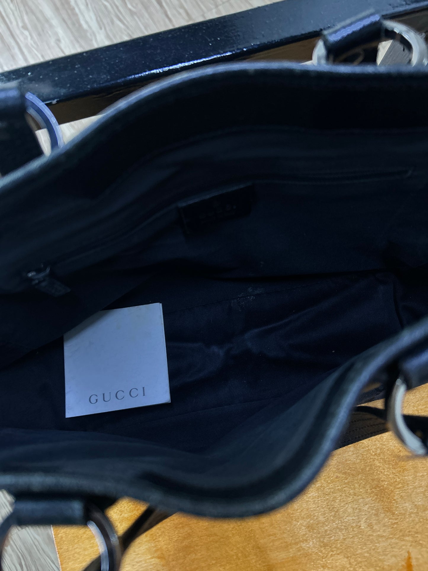 Gucci GG Black Monogram Tote Bag Preowned