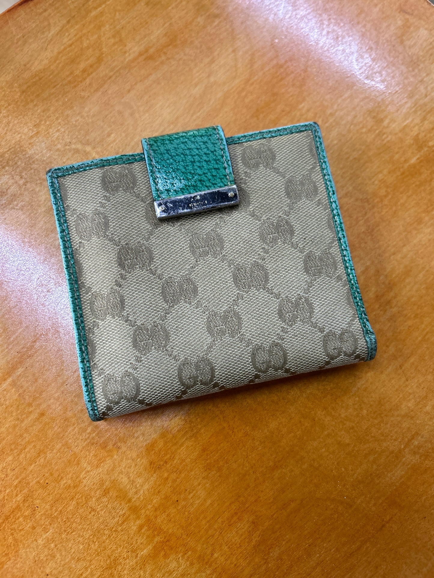 Gucci GG Canvas Emerald Preowned