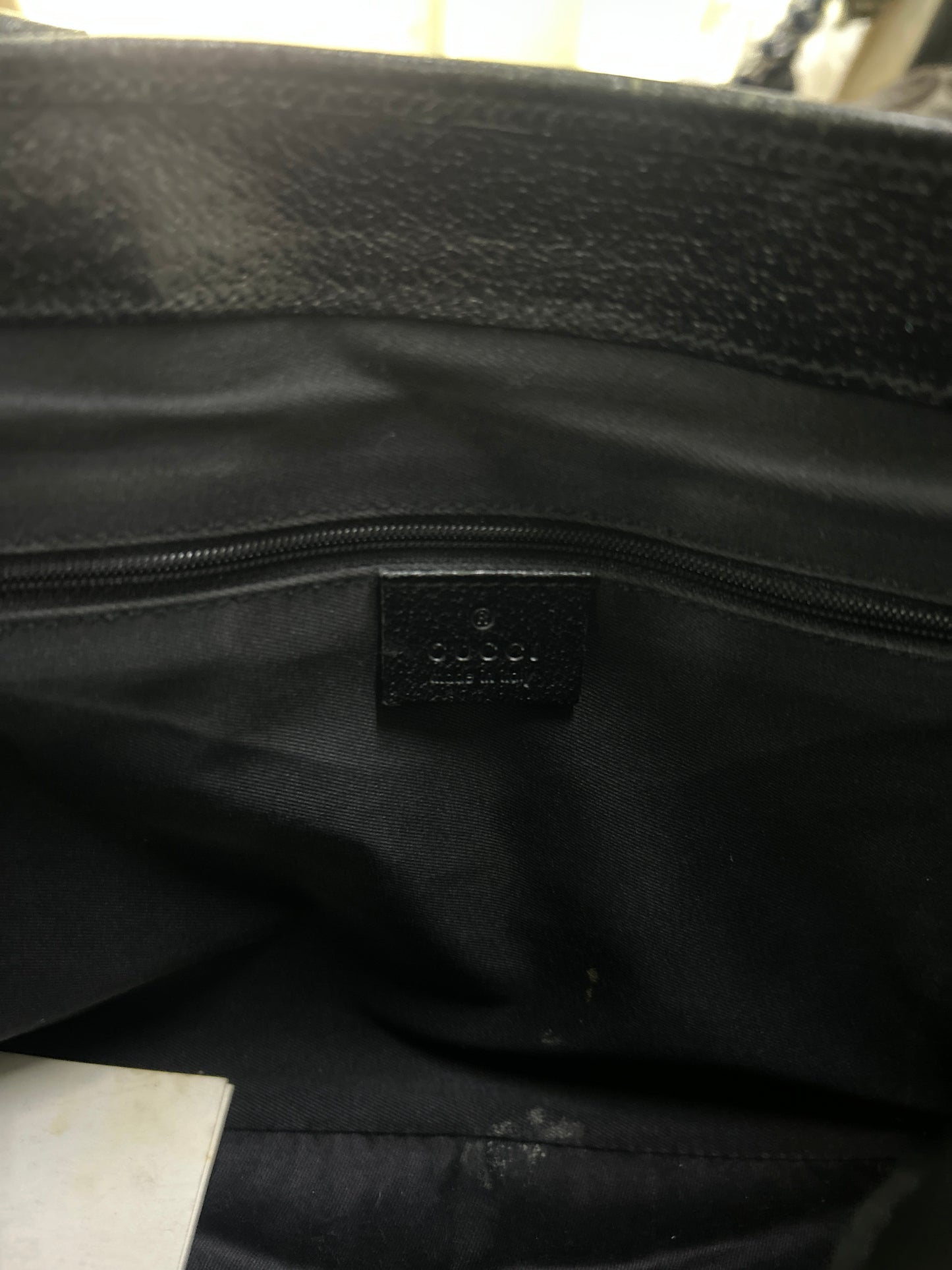 Gucci GG Black Monogram Tote Bag Preowned