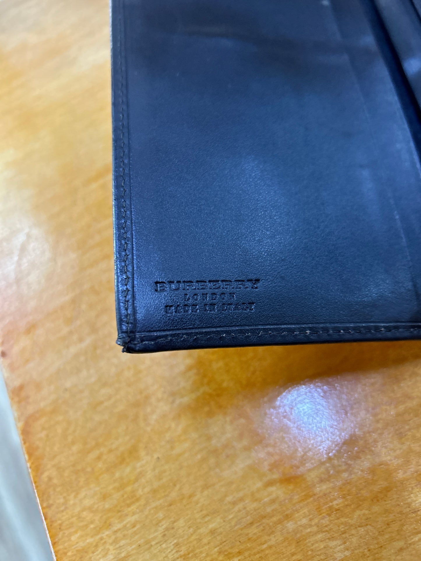 Burberry Nova Check Leather Long Wallet Preowned