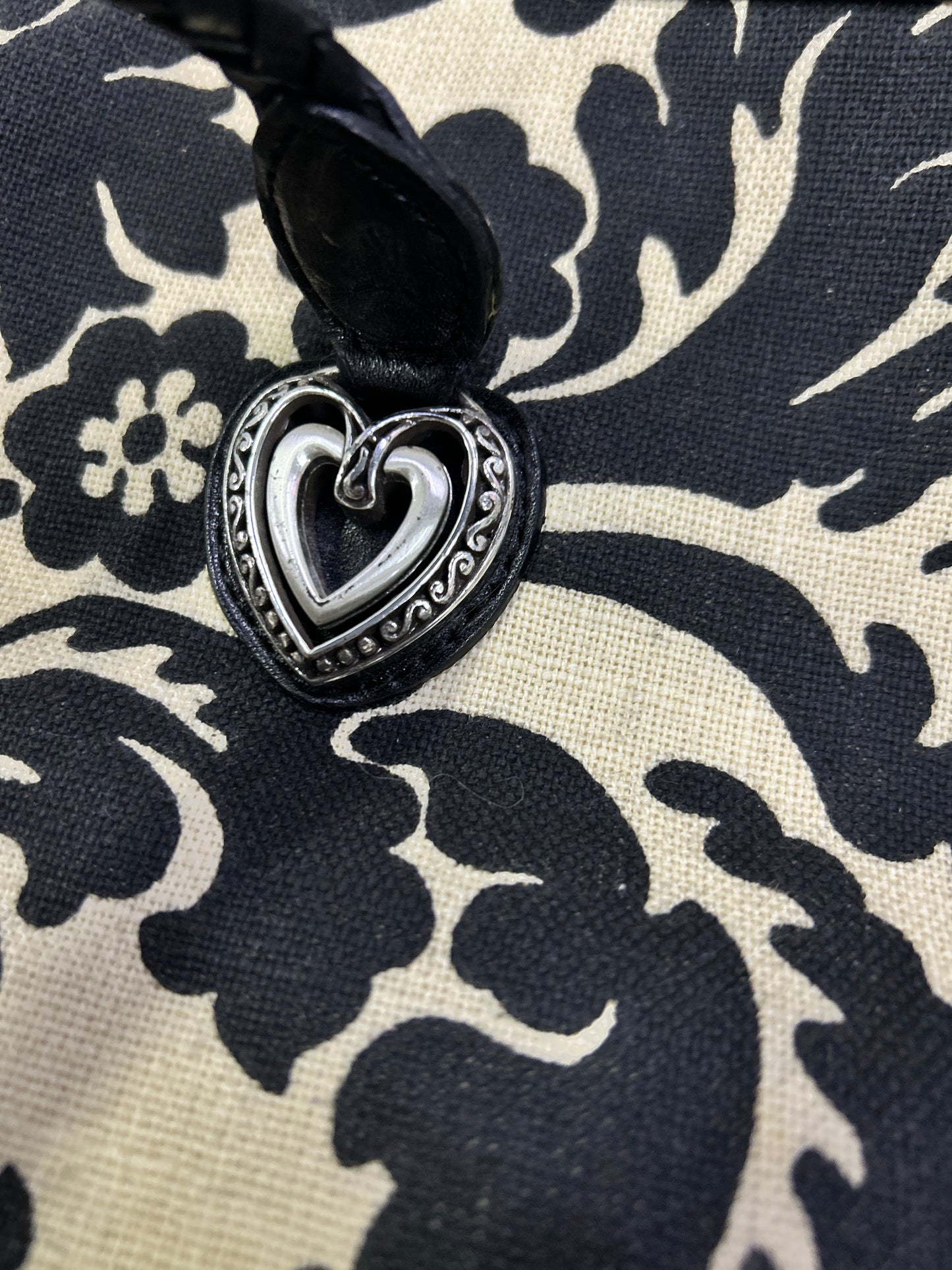 Black Flowers Bag