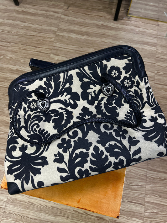 Black Flowers Bag