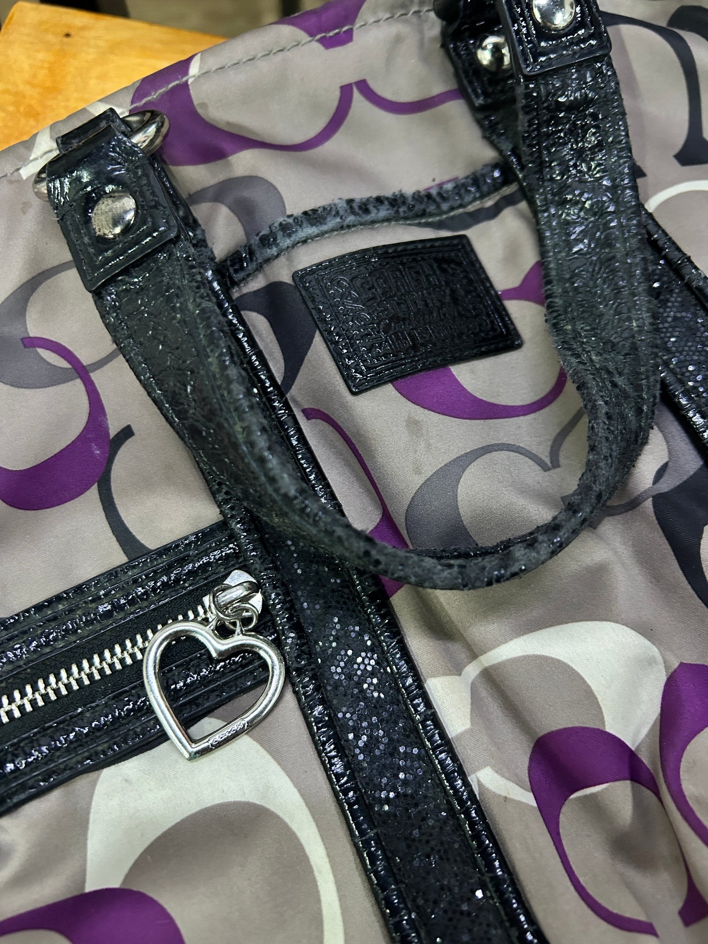 Coach Multicolor Purple Bag