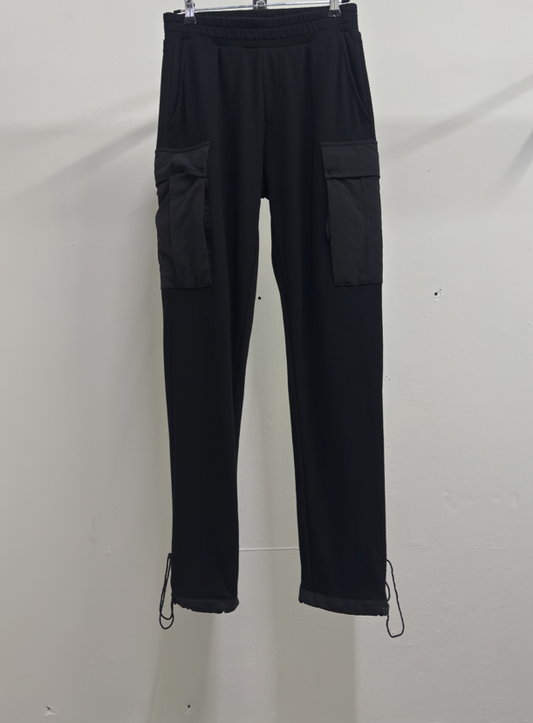 Black Cargo SweatPants