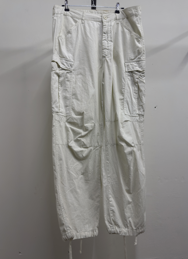 White Cargo Pants