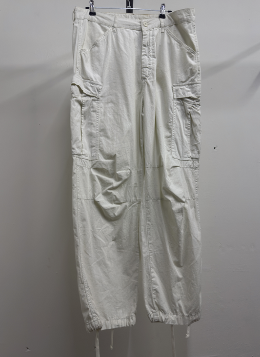 White Cargo Pants