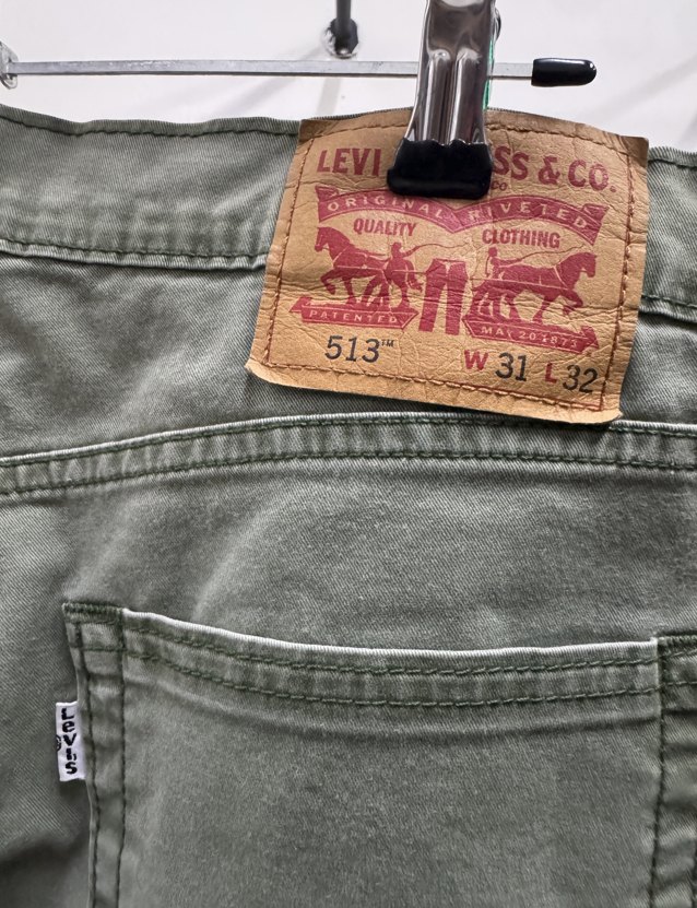 Levi's Light Green Denim Jeans