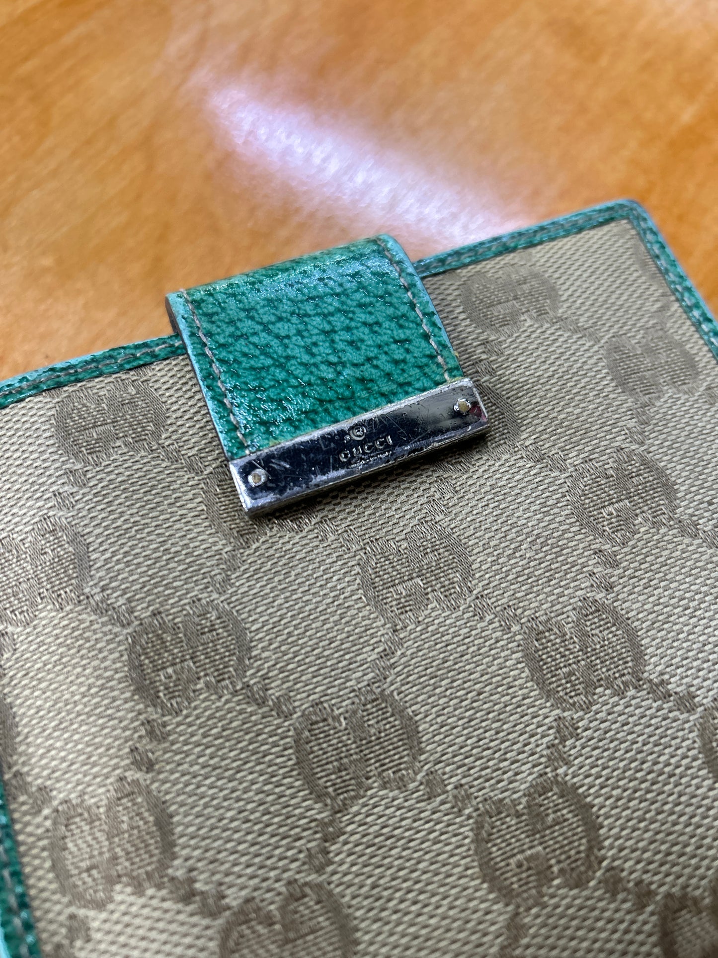 Gucci GG Canvas Emerald Preowned