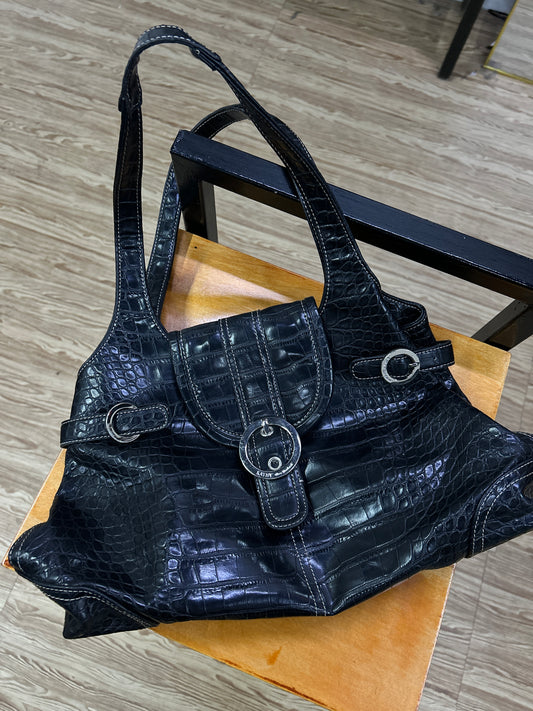 Kathy Snake Black Bag