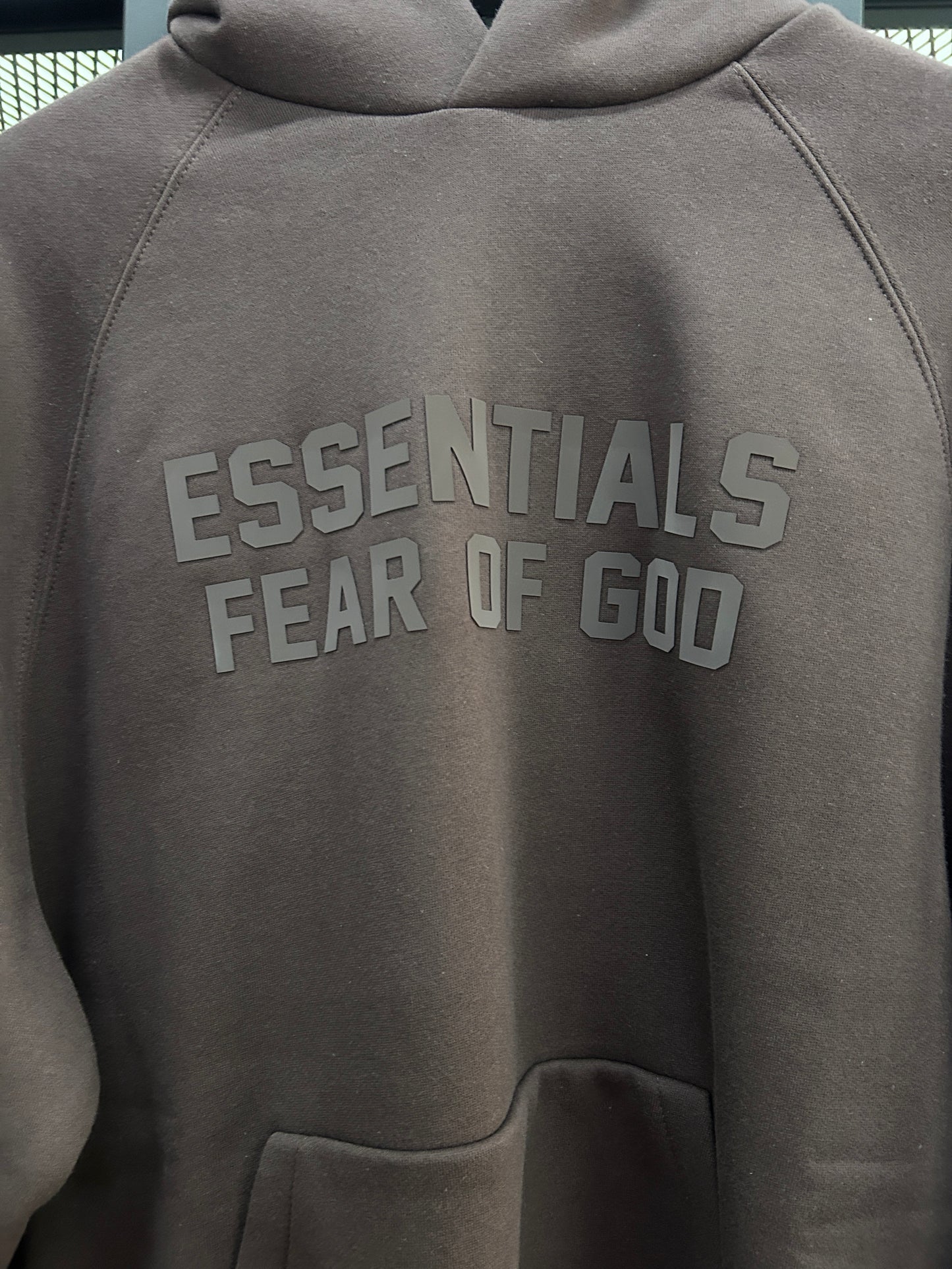 ESSENTIALS FEAR OF GOD PLUM HOODIE