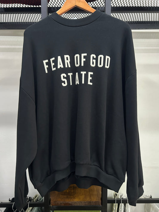 ESSENTIALS FEAR OF GOD STATE BLACK 2024 CREWNECK