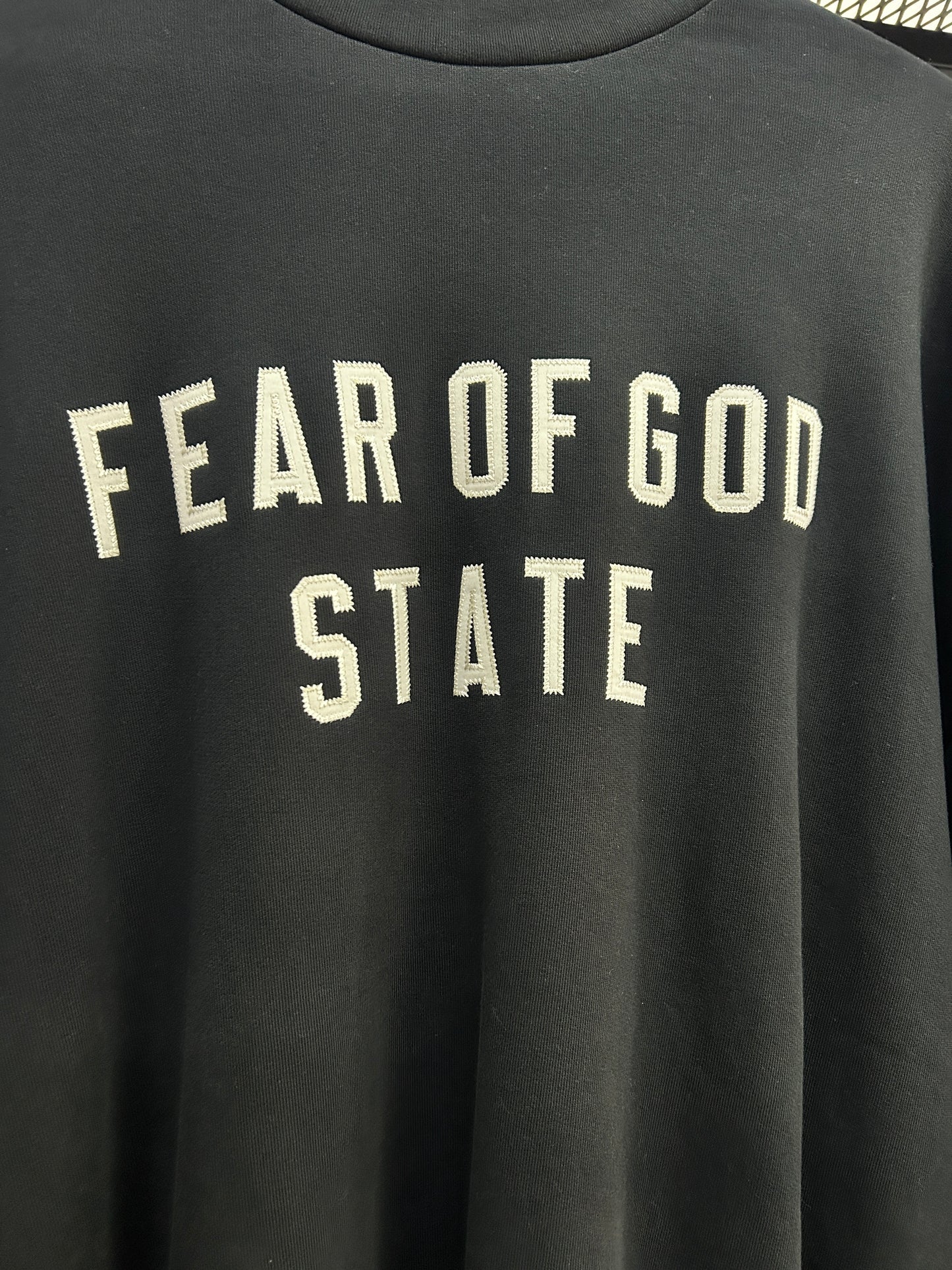 ESSENTIALS FEAR OF GOD STATE BLACK 2024 CREWNECK