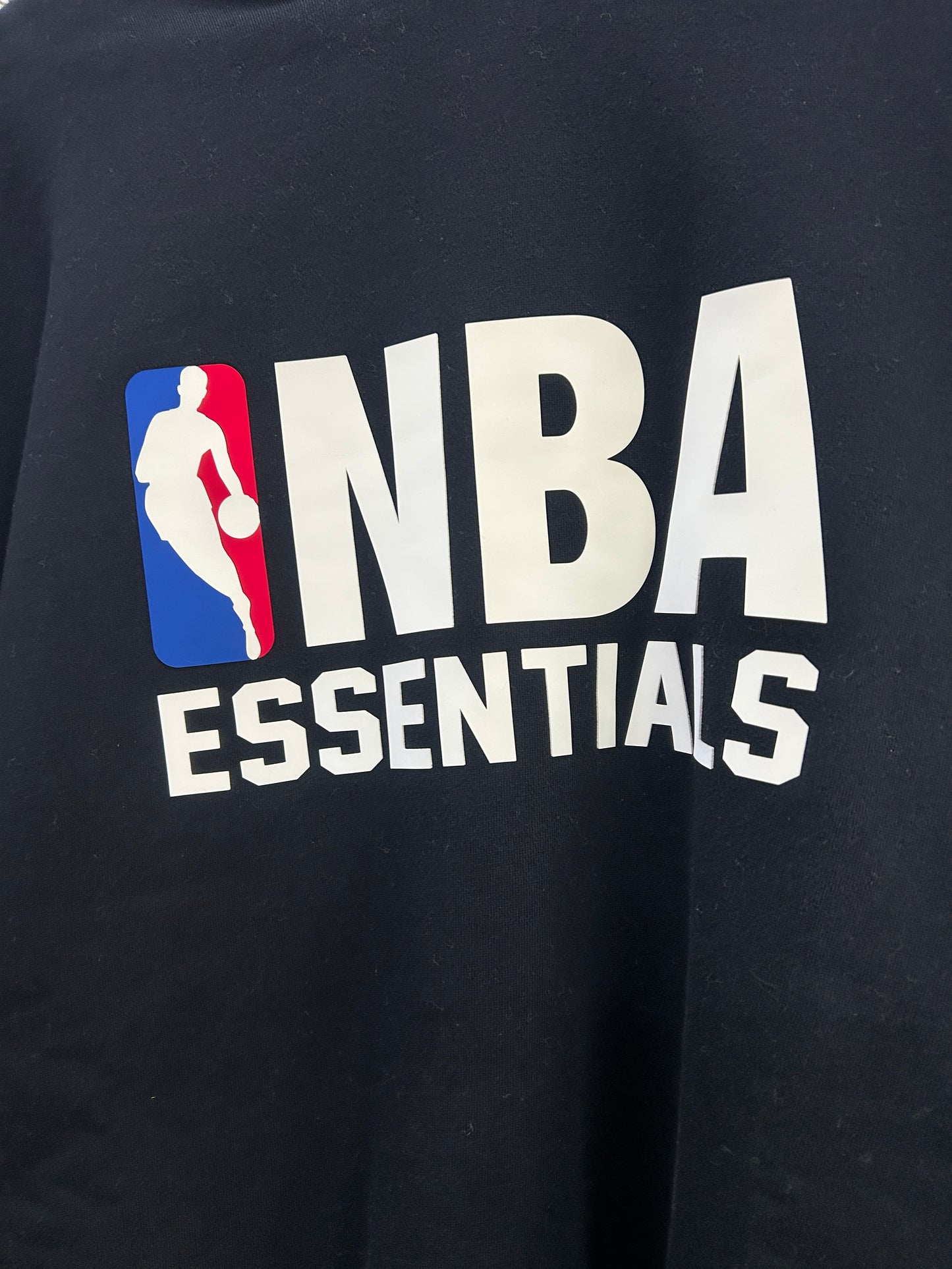 ESSENTIALS FEAR OF GOD NBA RED HOODIE
