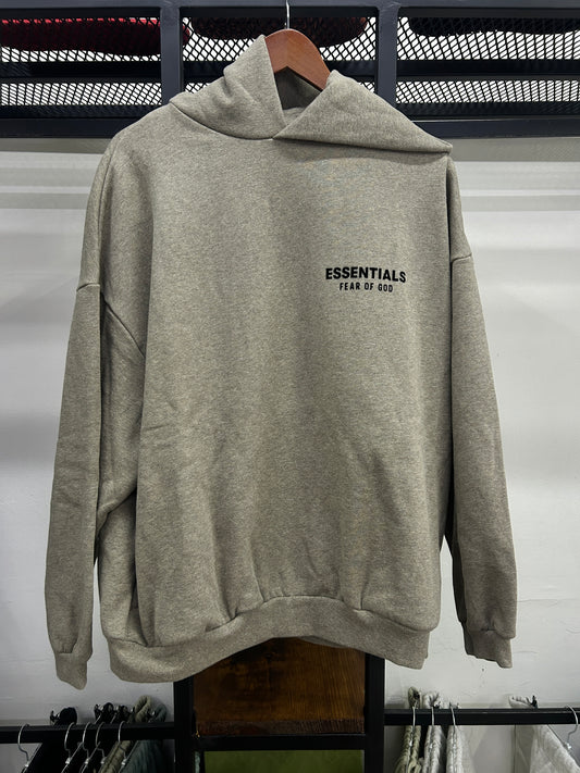 ESSENTIALS FEAR OF GOD HEATHER GREY HOODIE 2024