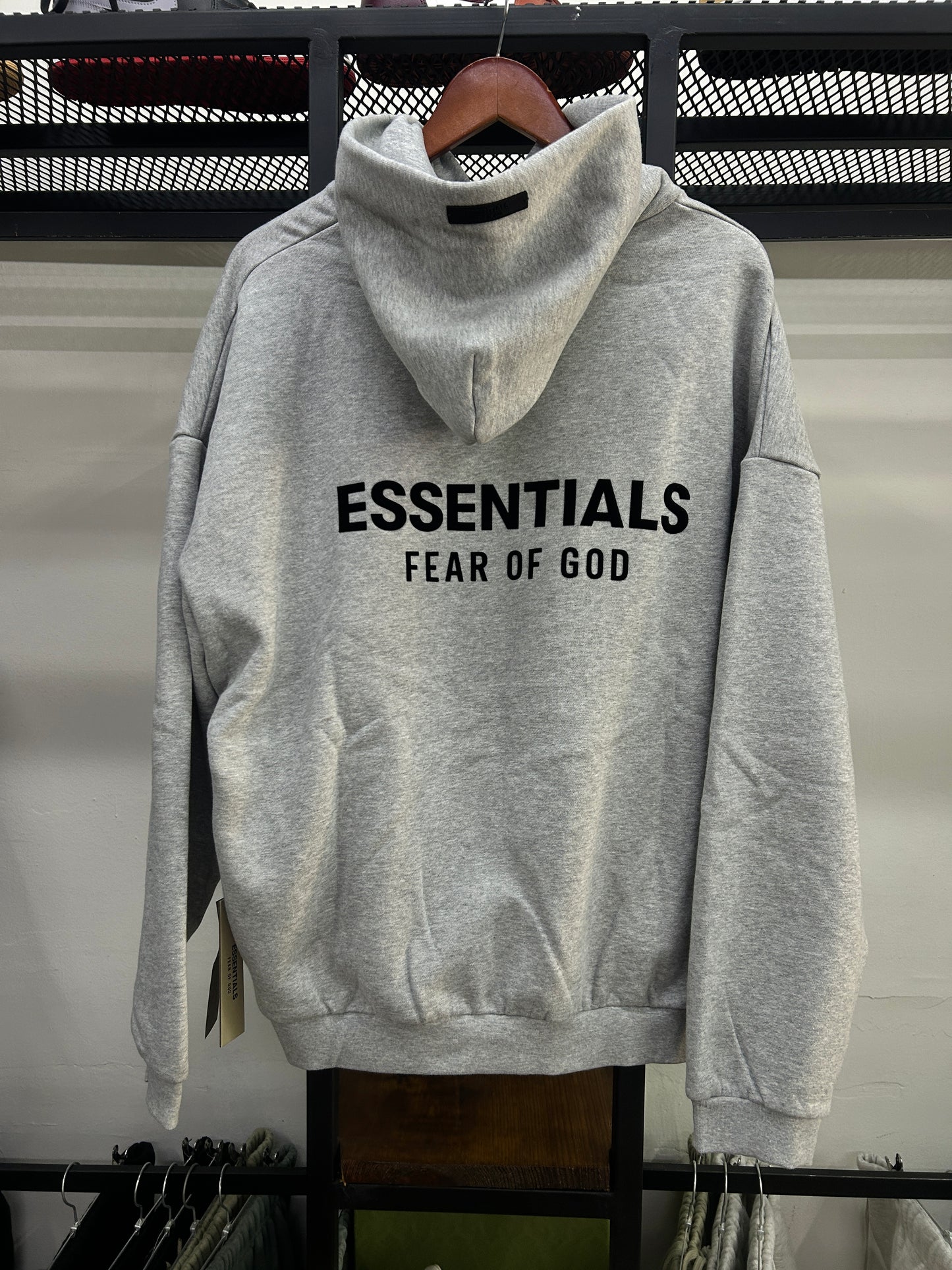 ESSENTIALS FEAR OF GOD LIGHT GREY 2024 HOODIE