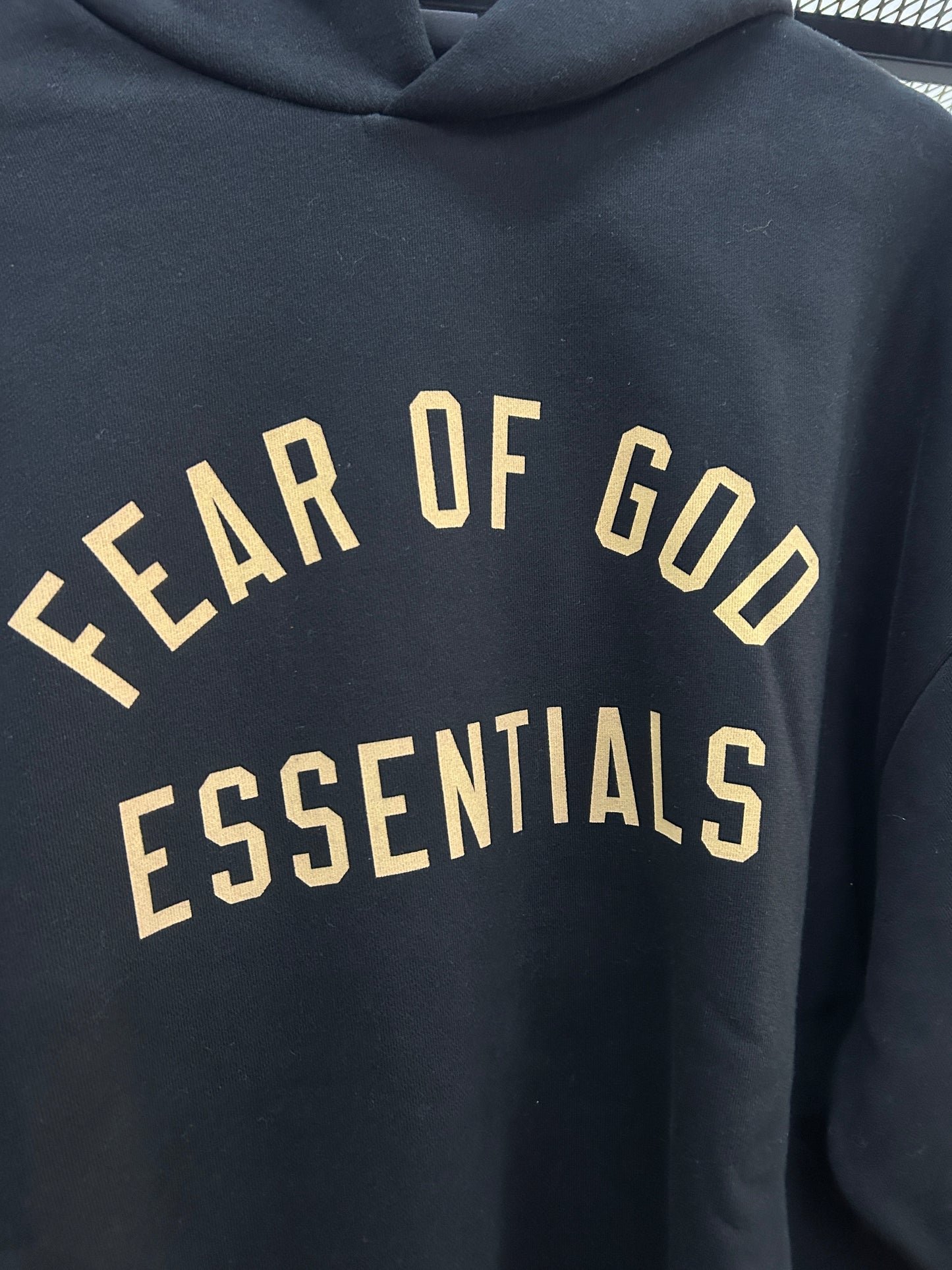 ESSENTIALS FEAR OF GOD GOLD & BLACK 2024 HOODIE