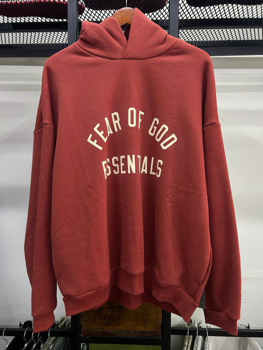 ESSENTIALS FEAR OF GOD CRIMSON 2024 HOODIE
