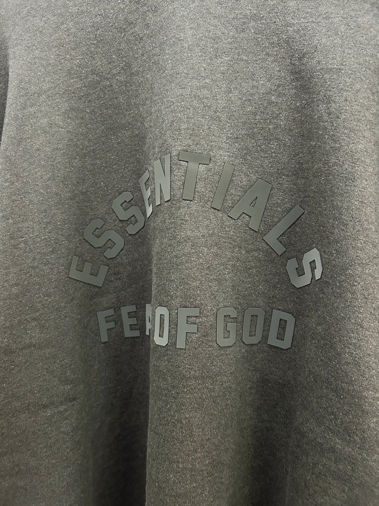 ESSENTIALS FEAR OF GOD HEATHER WOOD HOODIE