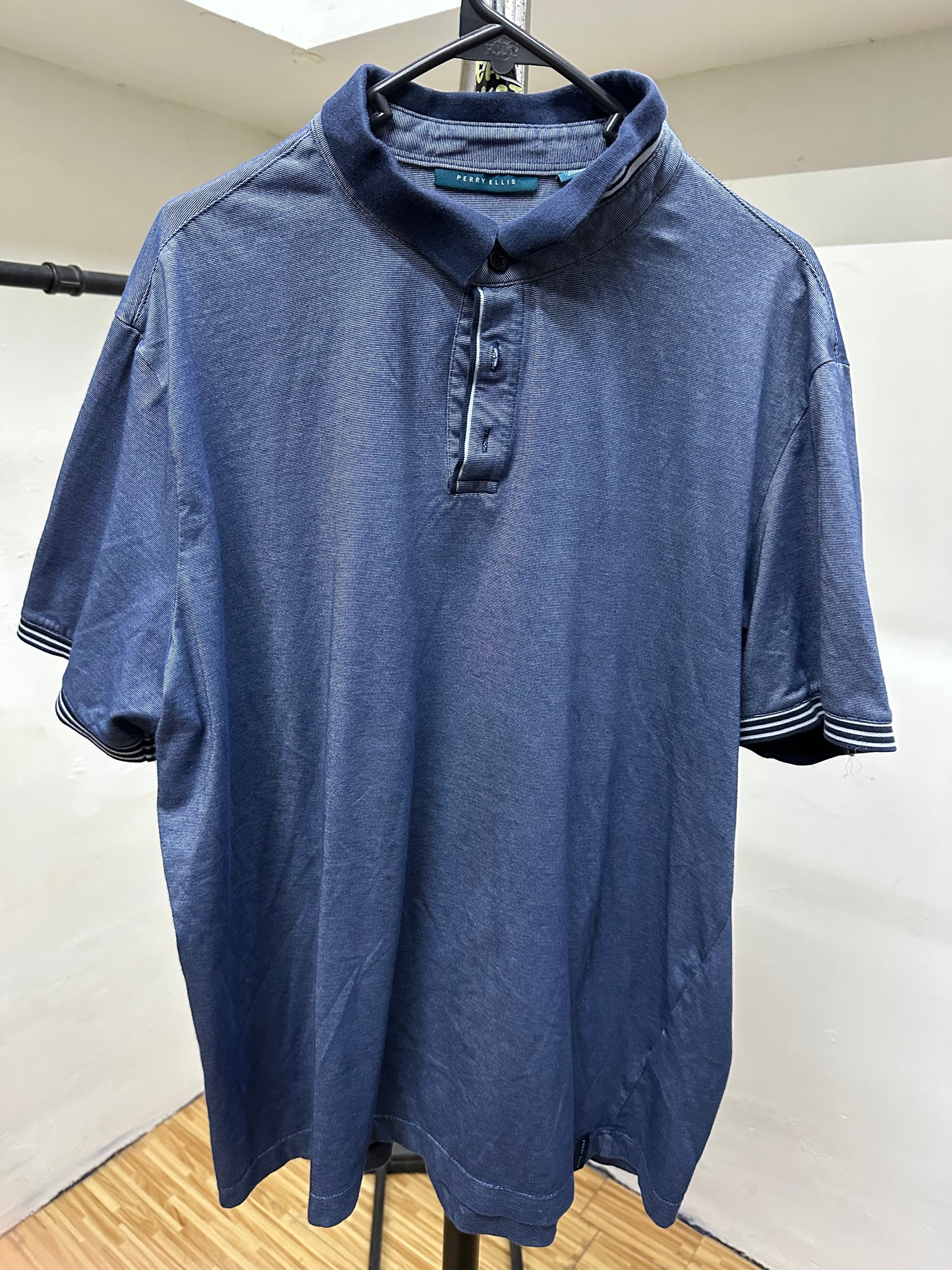 PERRY ELLIS NAVY POLO