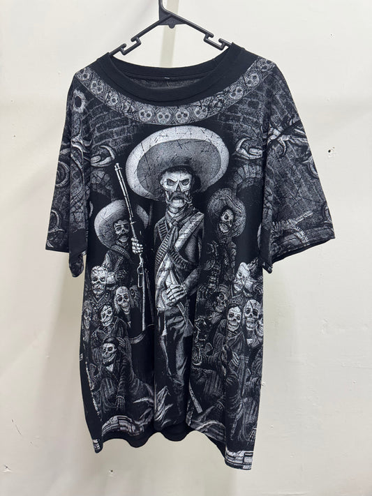 MEXICAN SKULL INDEPENDENCE DAY TEE