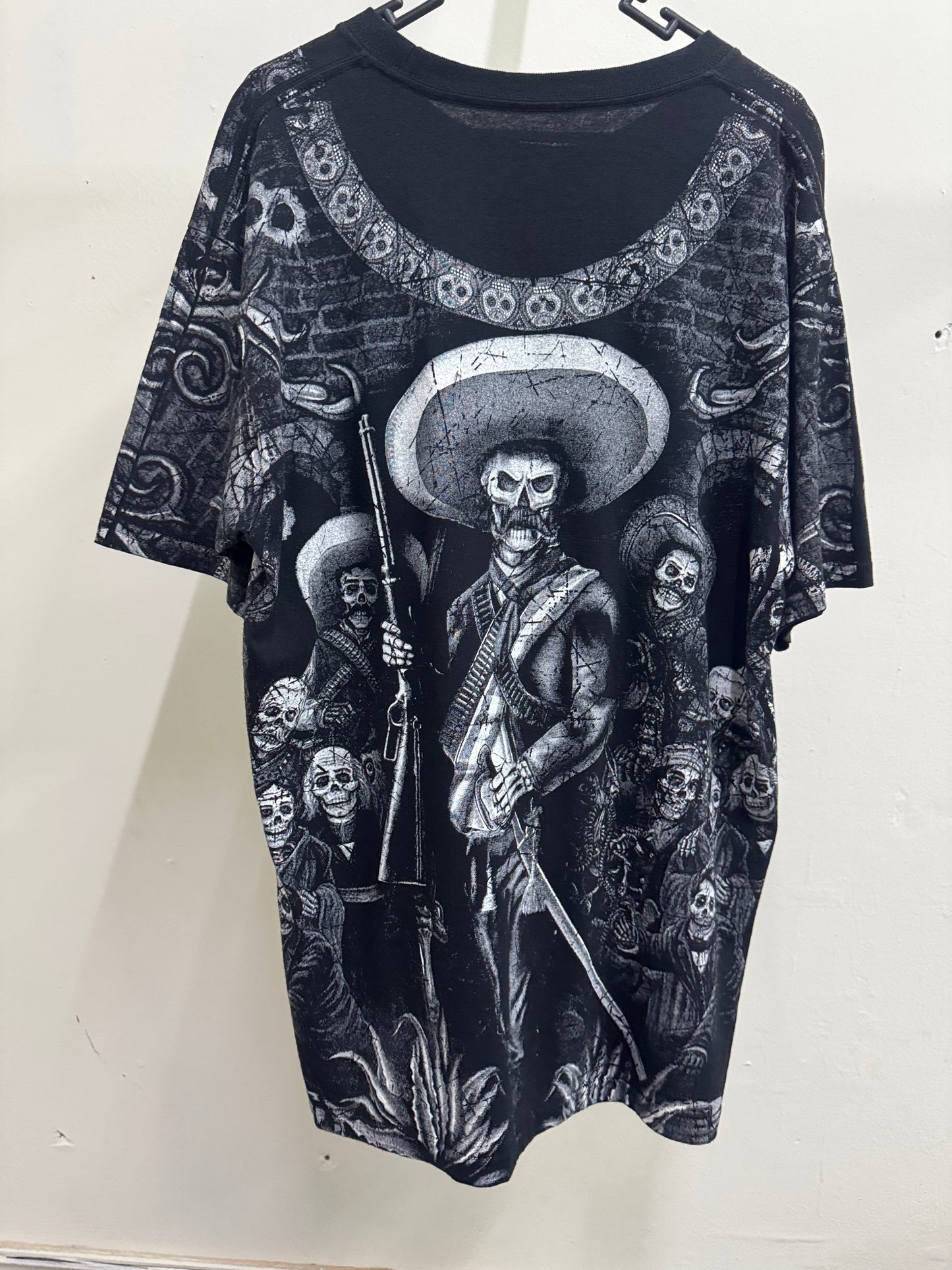 MEXICAN SKULL INDEPENDENCE DAY TEE